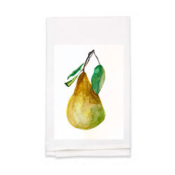 Personalized White Flour Sack Tea Towel