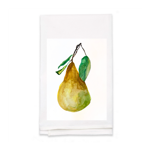 Personalized White Flour Sack Tea Towel
