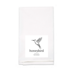 Personalized White Flour Sack Tea Towel