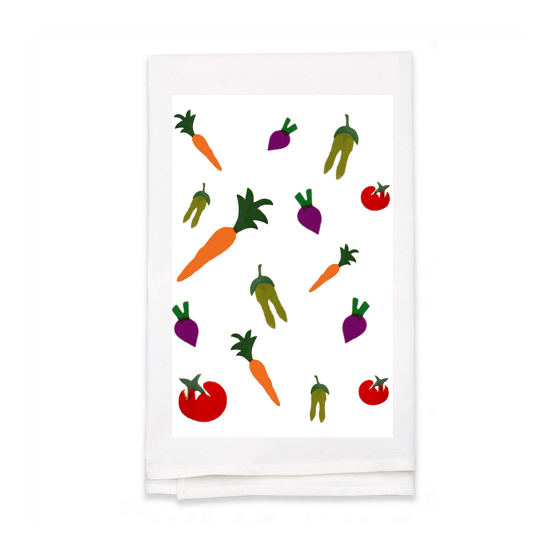 Personalized White Flour Sack Tea Towel