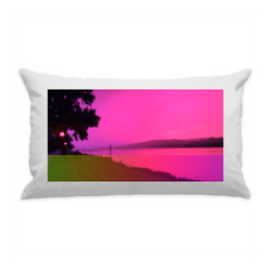 10"x18" White Cotton Canvas Decorative Pillow Case