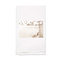 Personalized White Flour Sack Tea Towel