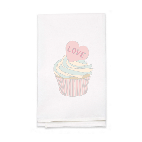 Personalized White Flour Sack Tea Towel