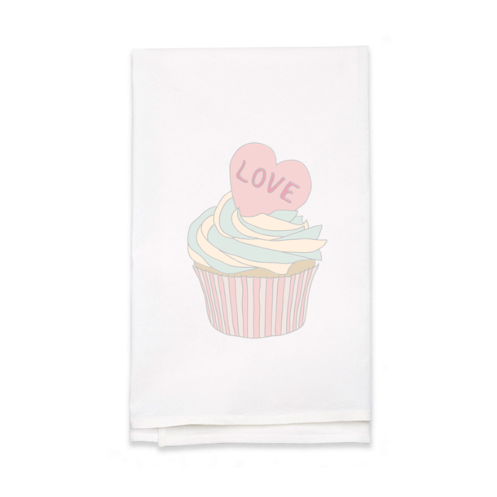 Personalized White Flour Sack Tea Towel