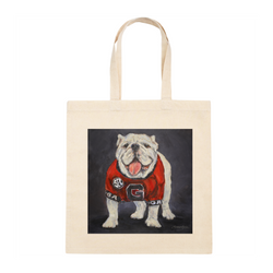 Personalized Square Canvas Tote Bag