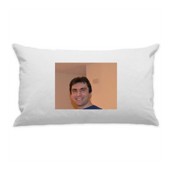 10"x18" White Cotton Canvas Decorative Pillow Case