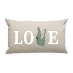 10"x18" Natural Cotton Canvas Decorative Pillow Case