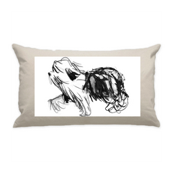 10"x18" Natural Cotton Canvas Decorative Pillow Case