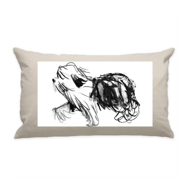 10"x18" Natural Cotton Canvas Decorative Pillow Case