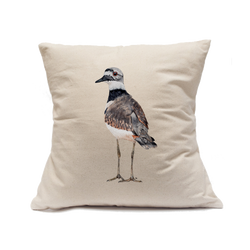 Custom Printed Natural Canvas Pillowcase with Zipper 18"x18"