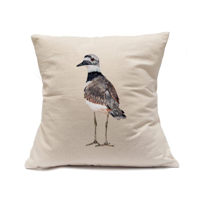 Custom Printed Natural Canvas Pillowcase with Zipper 18"x18"