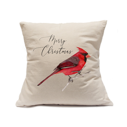 Custom Printed Natural Canvas Pillowcase with Zipper 18"x18"