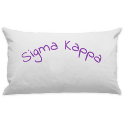 10"x18" White Cotton Canvas Decorative Pillow Case