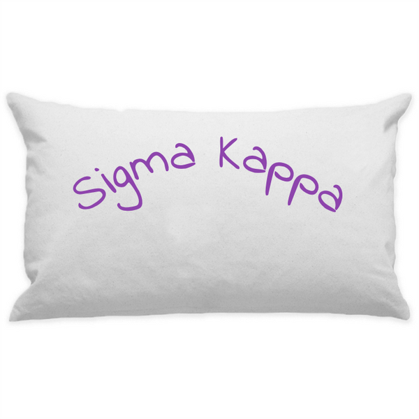 10"x18" White Cotton Canvas Decorative Pillow Case