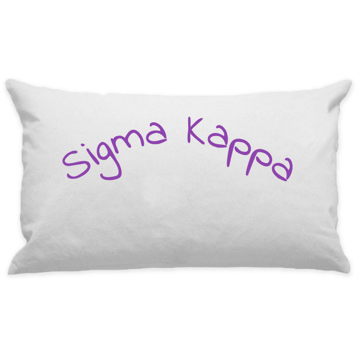 10"x18" White Cotton Canvas Decorative Pillow Case