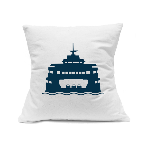 Custom Printed White Canvas Pillowcase with Zipper 18"x18"