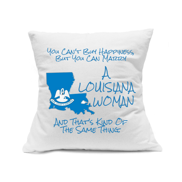 Custom Printed White Canvas Pillowcase with Zipper 18"x18"