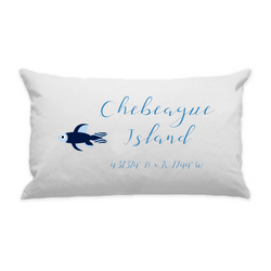 10"x18" White Cotton Canvas Decorative Pillow Case