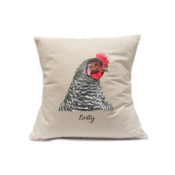 Custom Printed Natural Canvas Pillowcase with Zipper 18"x18"