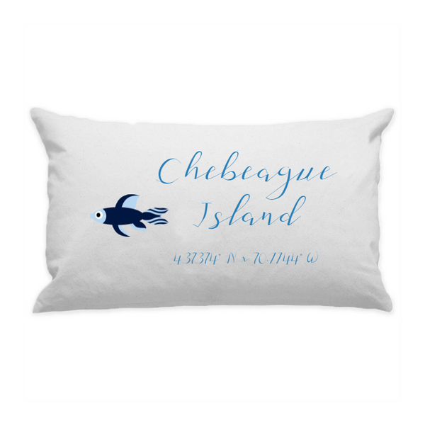 10"x18" White Cotton Canvas Decorative Pillow Case
