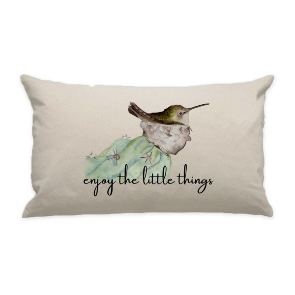 10"x18" Natural Cotton Canvas Decorative Pillow Case
