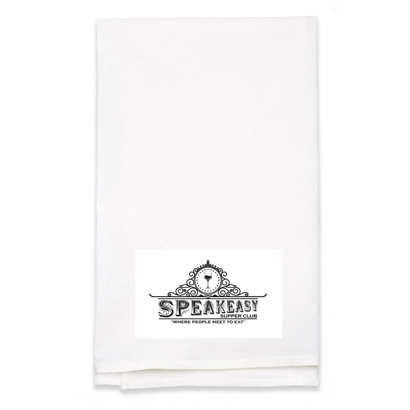 Personalized White Flour Sack Towel