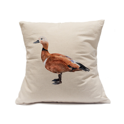 Custom Printed Natural Canvas Pillowcase with Zipper 18"x18"