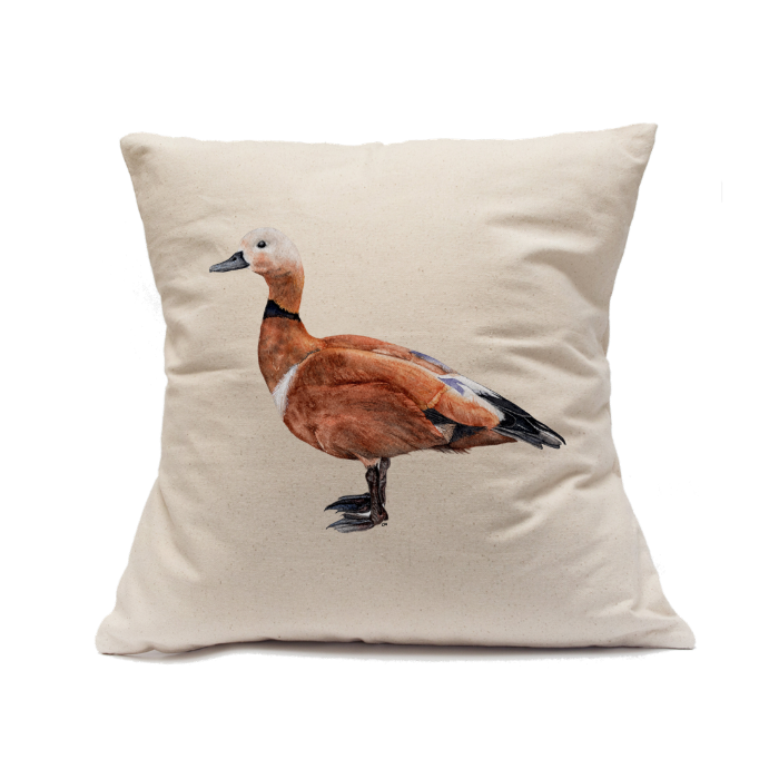 Custom Printed Natural Canvas Pillowcase with Zipper 18"x18"