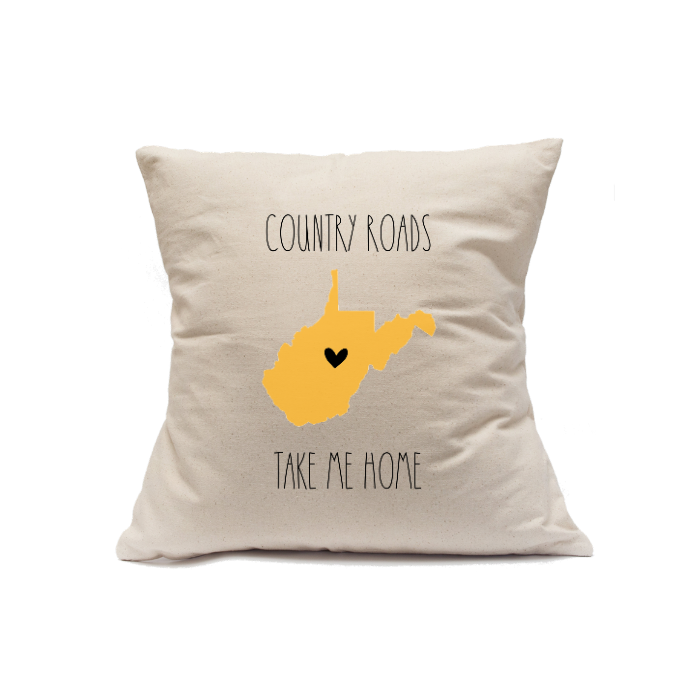 Custom Printed Natural Canvas Pillowcase with Zipper 18"x18"