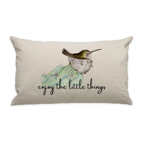 10"x18" Natural Cotton Canvas Decorative Pillow Case
