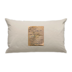 10"x18" Natural Cotton Canvas Decorative Pillow Case