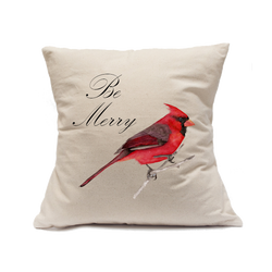 Custom Printed Natural Canvas Pillowcase with Zipper 18"x18"
