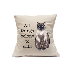 Custom Printed Natural Canvas Pillowcase with Zipper 18"x18"