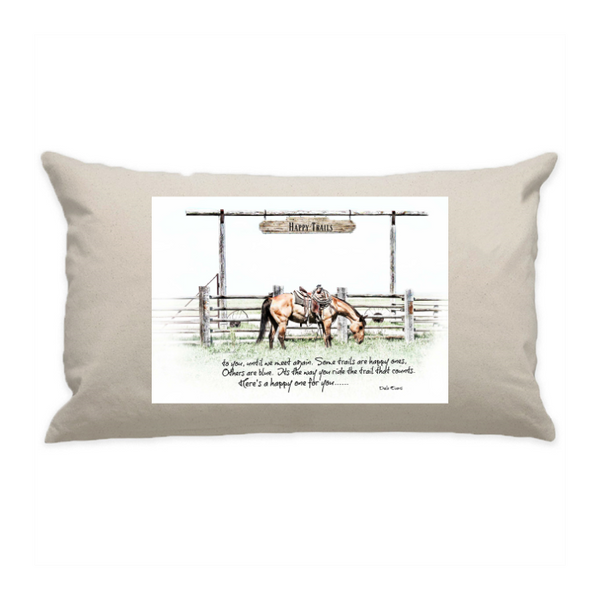 10"x18" Natural Cotton Canvas Decorative Pillow Case