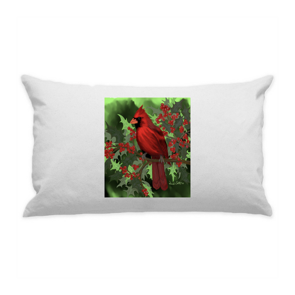 10"x18" White Cotton Canvas Decorative Pillow Case
