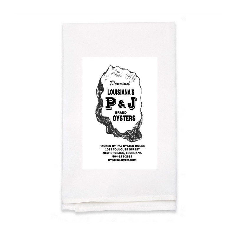 Personalized White Flour Sack Tea Towel