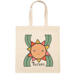 Personalized Square Canvas Tote Bag