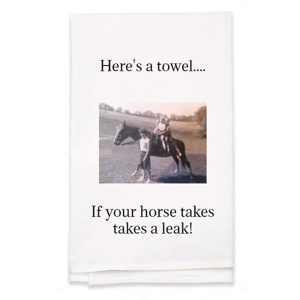Personalized White Flour Sack Towel