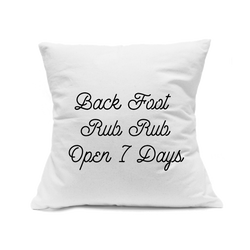 Custom Printed White Canvas Pillowcase with Zipper 18"x18"