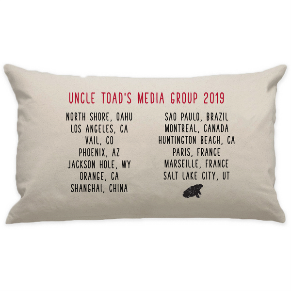 10"x18" Natural Cotton Canvas Decorative Pillow Case
