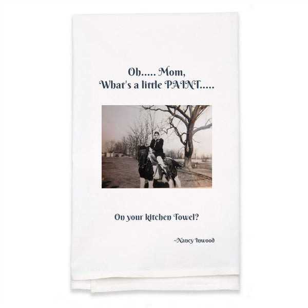 Personalized White Flour Sack Towel