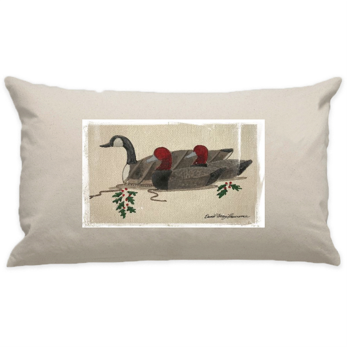 10"x18" Natural Cotton Canvas Decorative Pillow Case