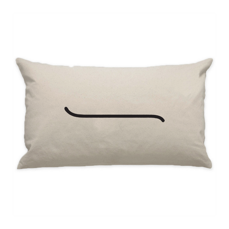 10"x18" Natural Cotton Canvas Decorative Pillow Case
