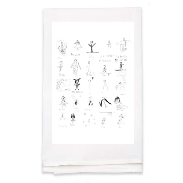 Personalized White Flour Sack Towel