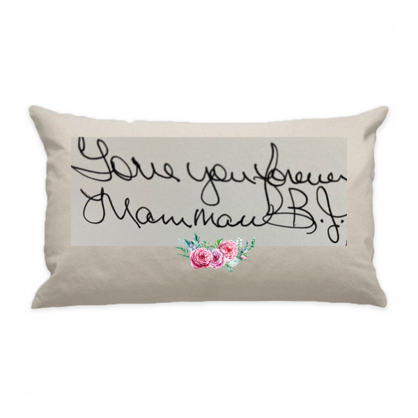 10"x18" Natural Cotton Canvas Decorative Pillow Case