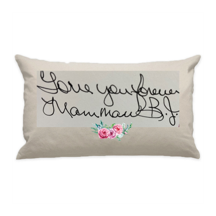 10"x18" Natural Cotton Canvas Decorative Pillow Case