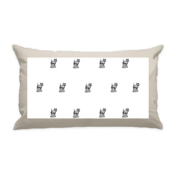 10"x18" Natural Cotton Canvas Decorative Pillow Case