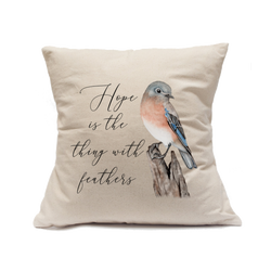 Custom Printed Natural Canvas Pillowcase with Zipper 18"x18"