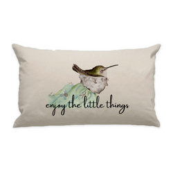 10"x18" Natural Cotton Canvas Decorative Pillow Case