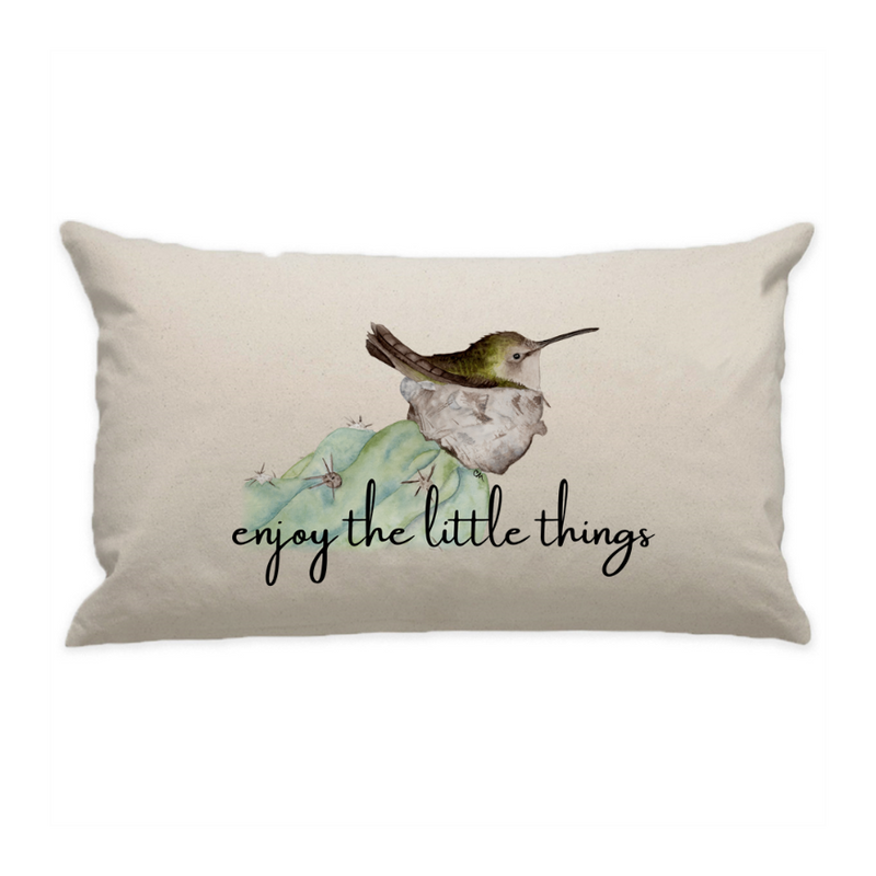 10"x18" Natural Cotton Canvas Decorative Pillow Case